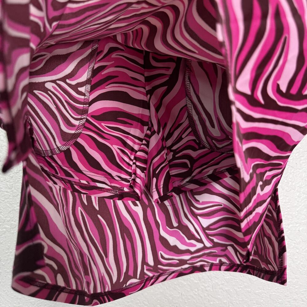 Jude Connally Skort Womens XS Pink Zebra Print Pull On Golf Tennis Pickleball - Picture 6 of 10